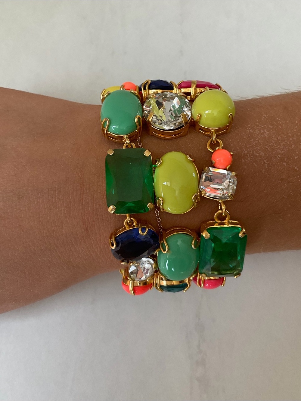 J. Crew Colored Stone Bracelet